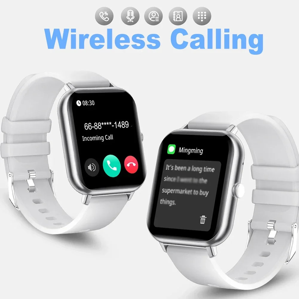 Smartwatch 1.83" Touch Screen – Calls, 100+ Sports & Heart Rate