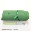 Expandable Silicone Pencil Case with 1pc Pen - Large Capacity Foldable Pen Box & Portable Desk Organizer Desk Accessories Oasis Select green and 1pc pen