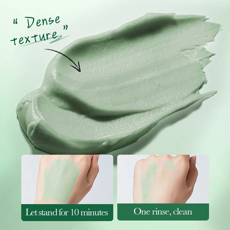 Mugwort Clay Stick Anti-Acne Clay Mask for Clean Pores and Blackheads Improve Acne Prone Skin 40g Oasis Select