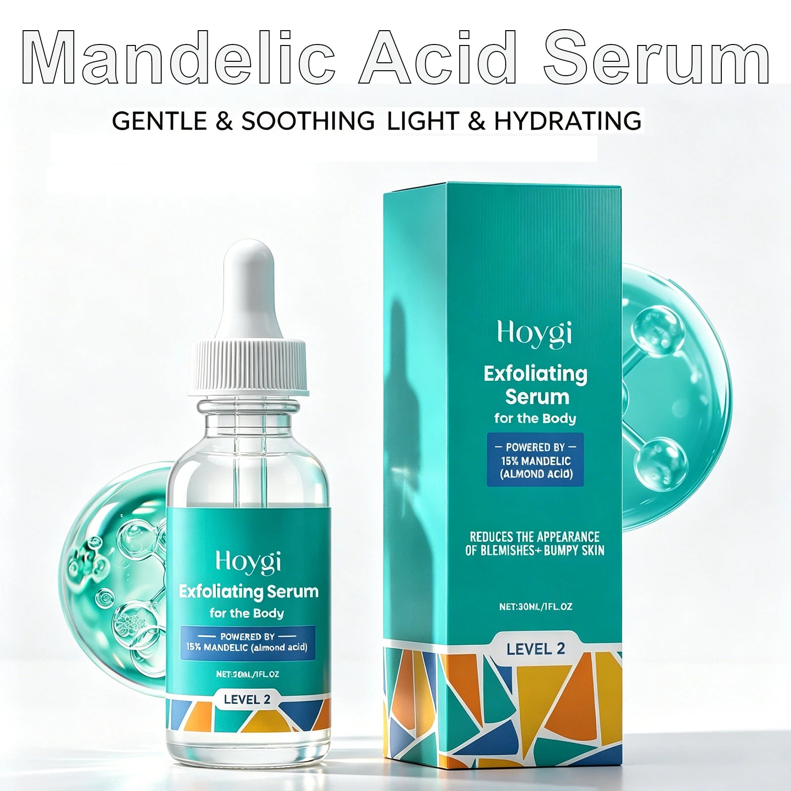 Mandelic Acid Serum Gentle Pore Minimizer Brightening Firming Hydrating For Sensitive Skin Daily Exfoliation Face Essence 30ml Oasis Select