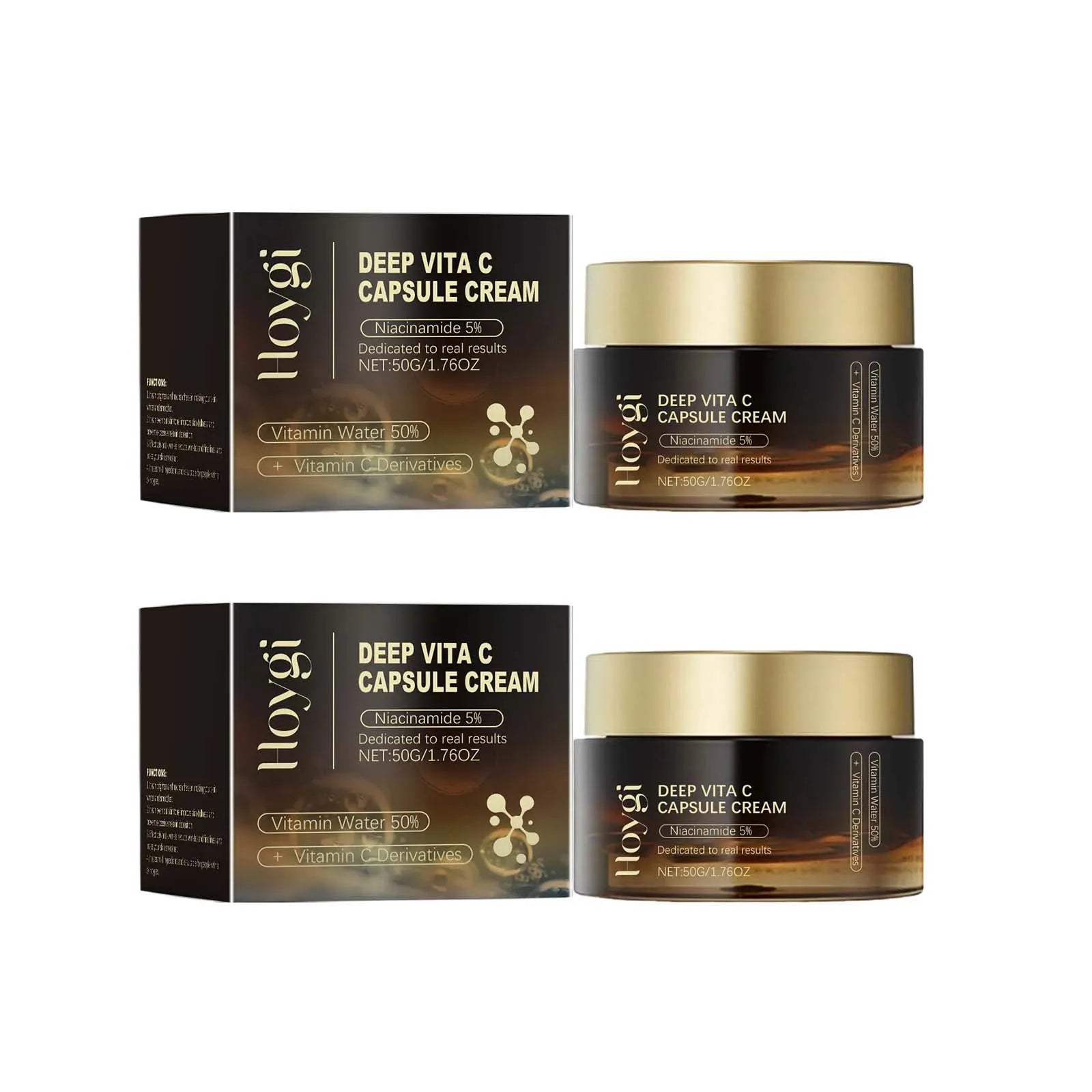 Niacinamide Face Cream Fade Dark Spot Lightening Melasma Even Skin Tone Shrink Pore Brightening Moisturizing Skin Care Cream Oasis Select 2 x 50g Boxed