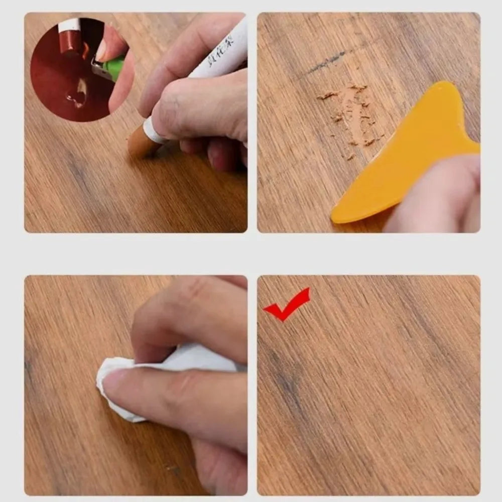 Wood Furniture Repair Crayon Pen – Scratch & Scuff Touch-Up