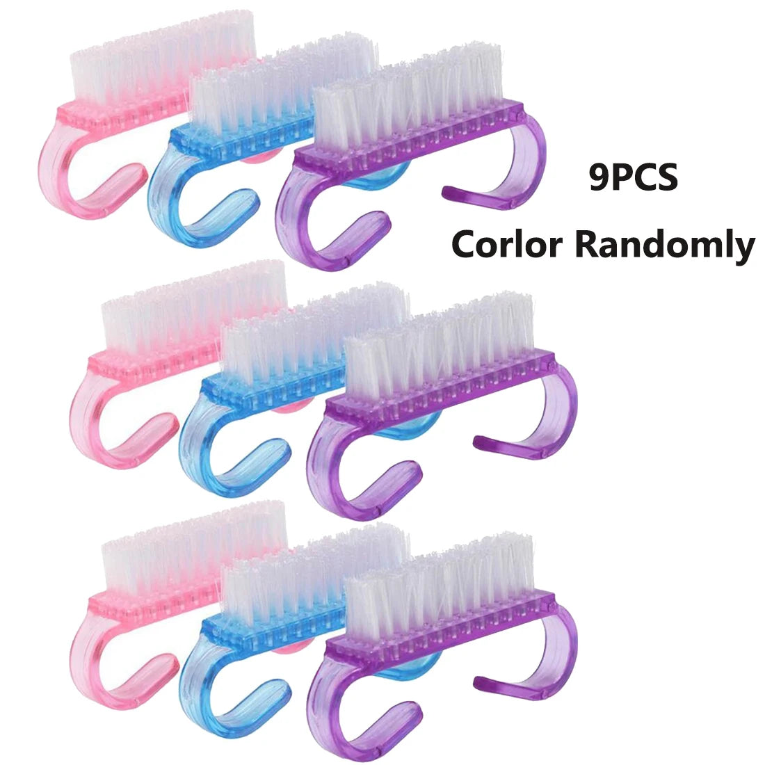 Nail Scrub Brush Set – Fingernail & Toe Cleaning (3/6/9 Pack) Nail Cleaning Brush Oasis Select random-9PCS