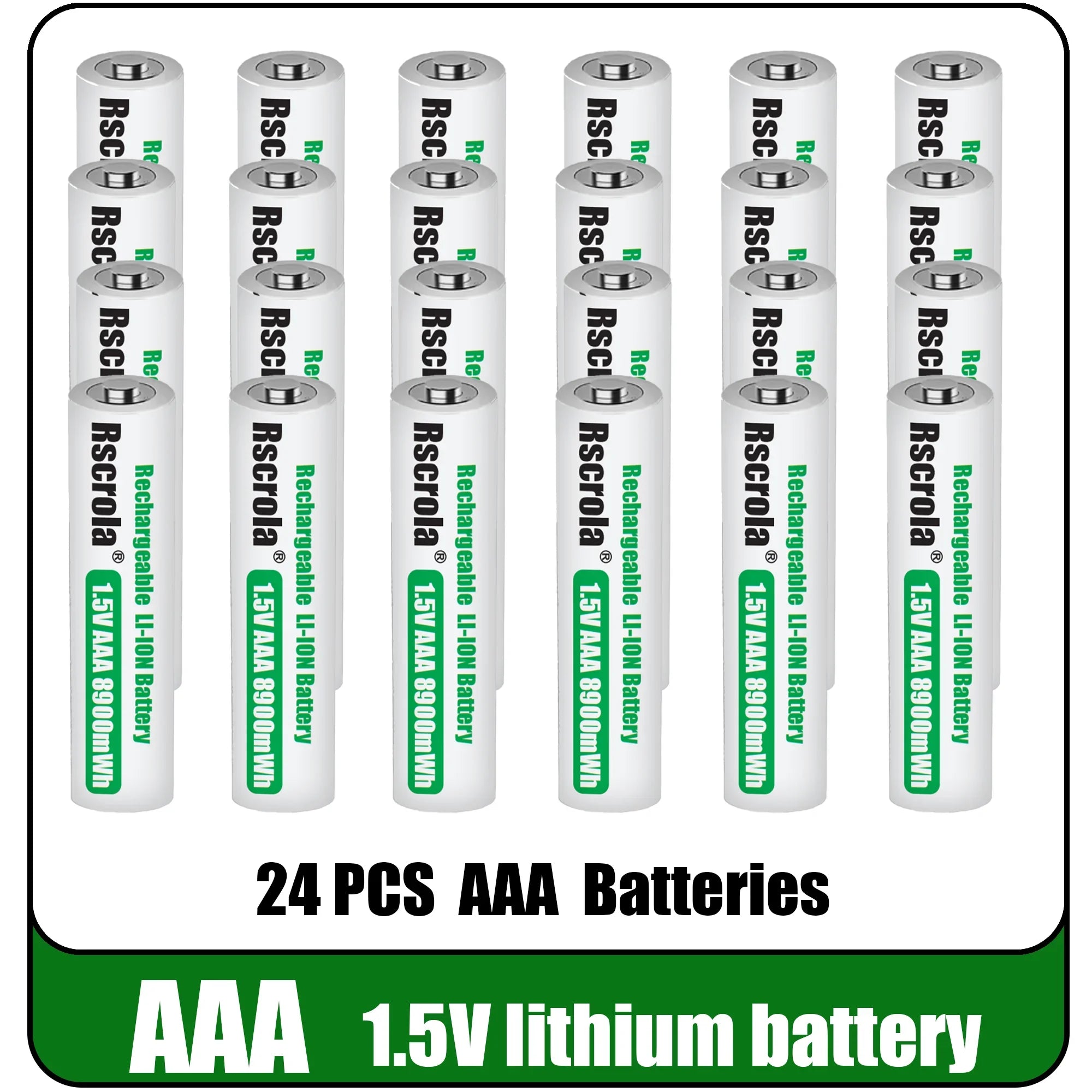 Universal Rechargeable 1.5V AAA 8900mWh Lithium ion Battery Fast charging with Charger for Camare Clock Mouse Fan Electric Toys Oasis Select 24 PCS Batteries 1.5V China Mainland