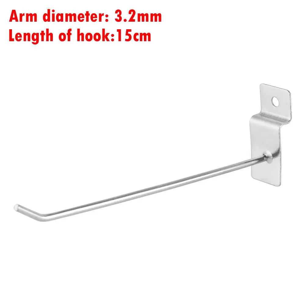 5Pcs Multi-function Storage Hanging Holder Display Hanger Single Pegboard Hook Retail Shop Goods Shelf Oasis Select 15cm