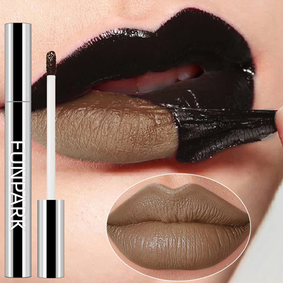 FUNPARK Korean Peel-Off Matte Lip Tint – 5 Colors, Waterproof