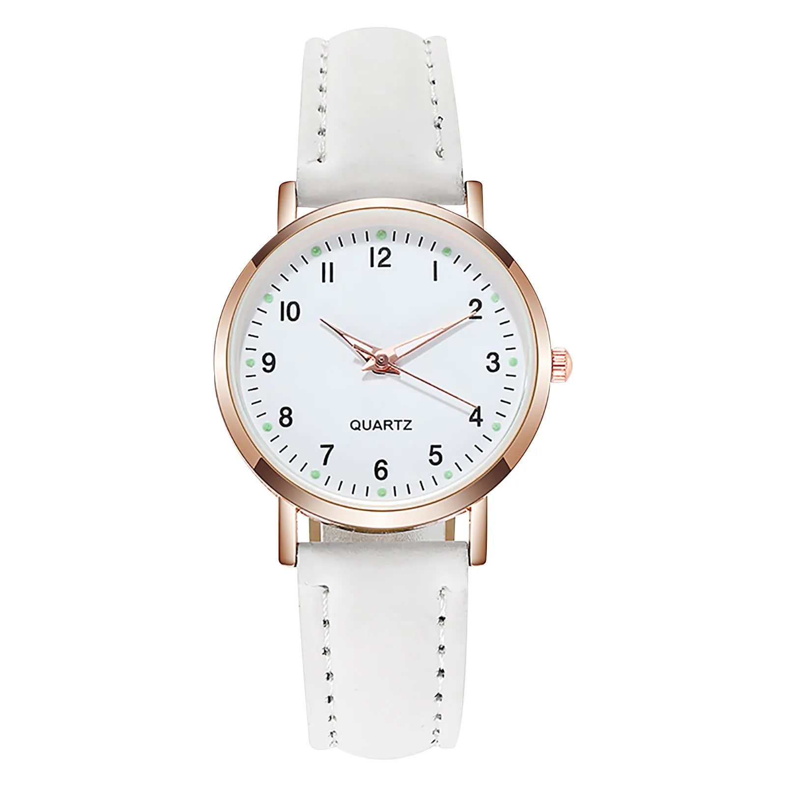 Women's Diamond Luminous Retro Quartz Watch – Leather Strap Ladies Quartz Watch Oasis Select