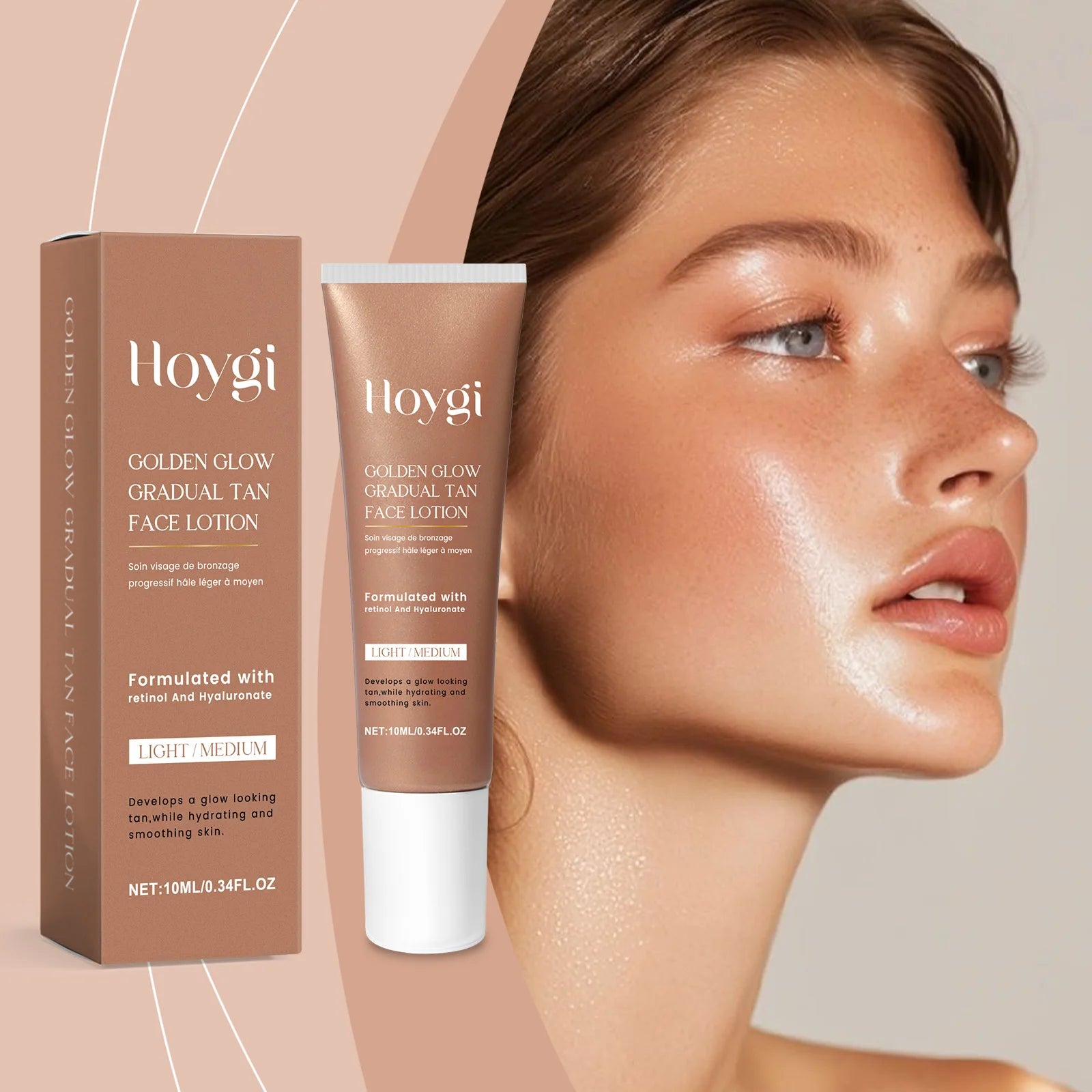 Self-Tanning Lotion Sunless Self Tanner for Face Body Waterproof Long-Lasting Glow Body Bronzer Even Skin Tone Bronzing Lotion Oasis Select