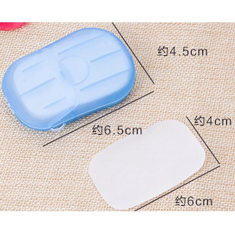 20PCS Portable Soap Paper Disposable Soap Paper Flakes Washing Cleaning Hand for Kitchen Toilet Outdoor Travel Camping Hiking Oasis Select