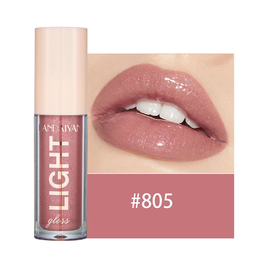 12 Shades Mirror Effect Lip Gloss Moisturizing Long Wear Jelly Honey Lip Balm Women Makeup Cosmetic Plumping Glossy Oasis Select 805