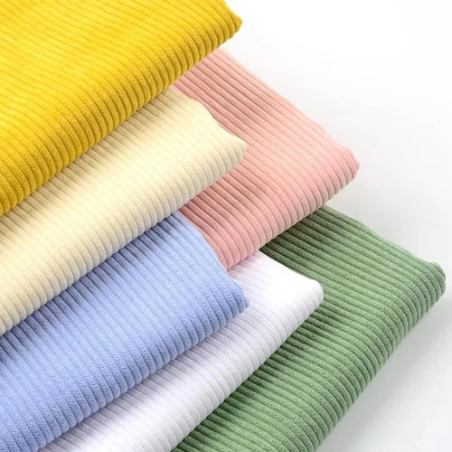 100×155cm Corduroy Fabric – Solid & Striped DIY Sewing Material Corduroy Sewing Fabric Oasis Select