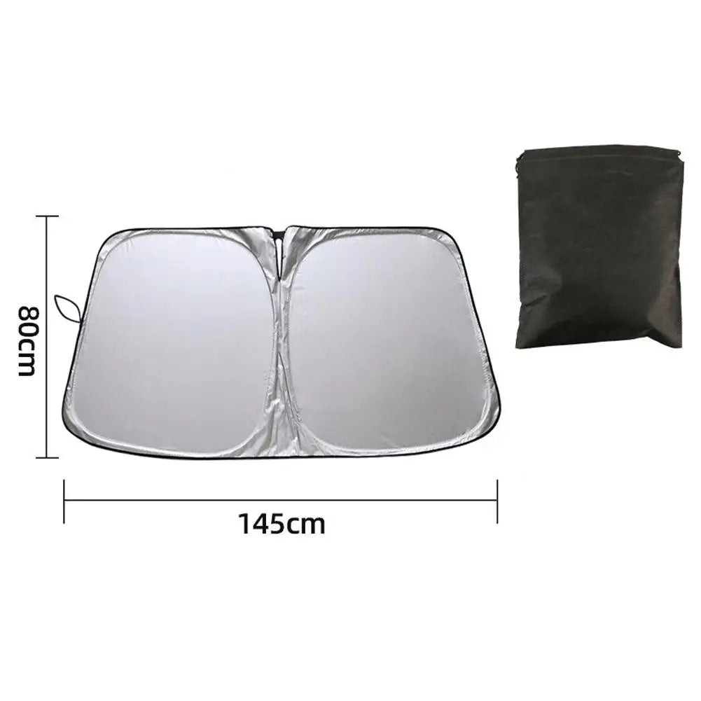 Car Sunshade Kit – Windshield & 4 Side Window UV Curtains