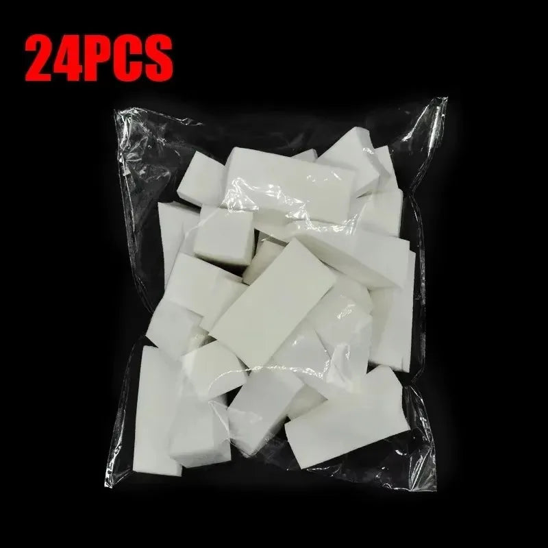 1/12/24/96 Pcs/Set Triangle Soft Makeup Sponge Face Foundation Concealer Cream Powder Blend Smearing Puff Cosmetic Tool Oasis Select 24pcs