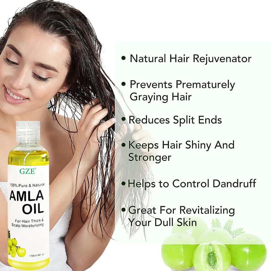 GZE Amla Hair Oil – Shine, Scalp Moisture & Healthy Hair
