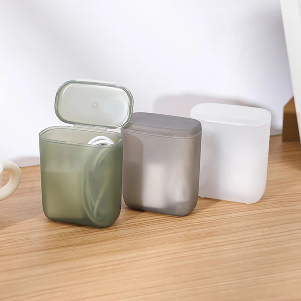 Mini Plastic Storage Box with Lid | Cable & Accessory Organizer