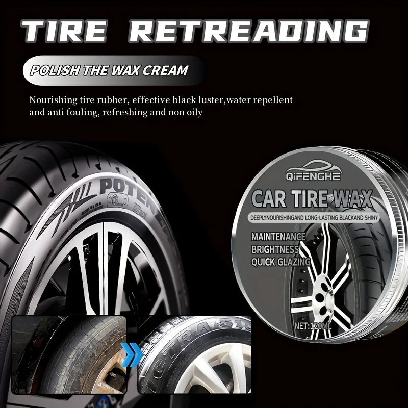 Tire Gloss Wax – Shiny Black Tire Polish & Long-Lasting Protection