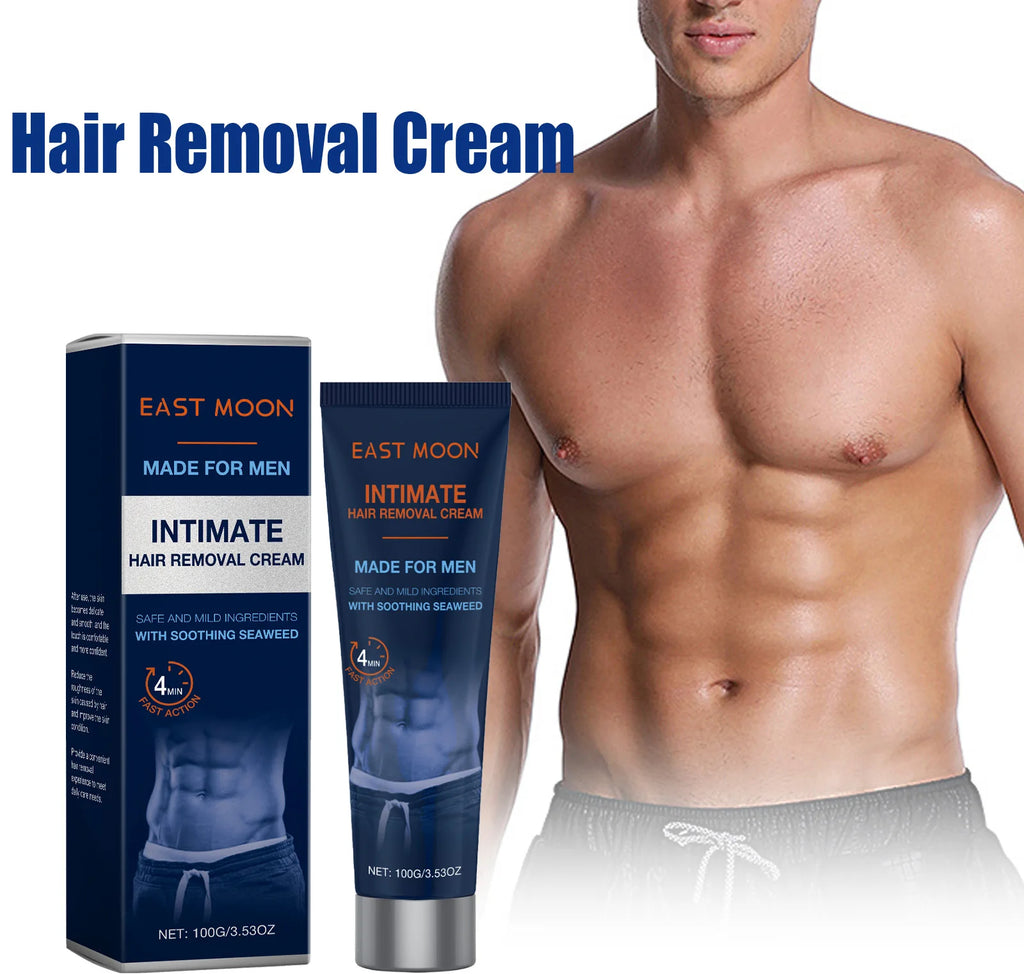 Avocado Man Hair Removal Cream Intimate Areas Painless Soothing Gentle Depilatory Cream Beard Hair Remover for Body Legs Armpits Oasis Select