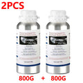 Car Headlight Polishing Liquid Polymer Car Headlamp Renovation Restoration Cleaning Agent 800ML/200ML Auto Repair Accessories Oasis Select 800G Repair Fluidx2