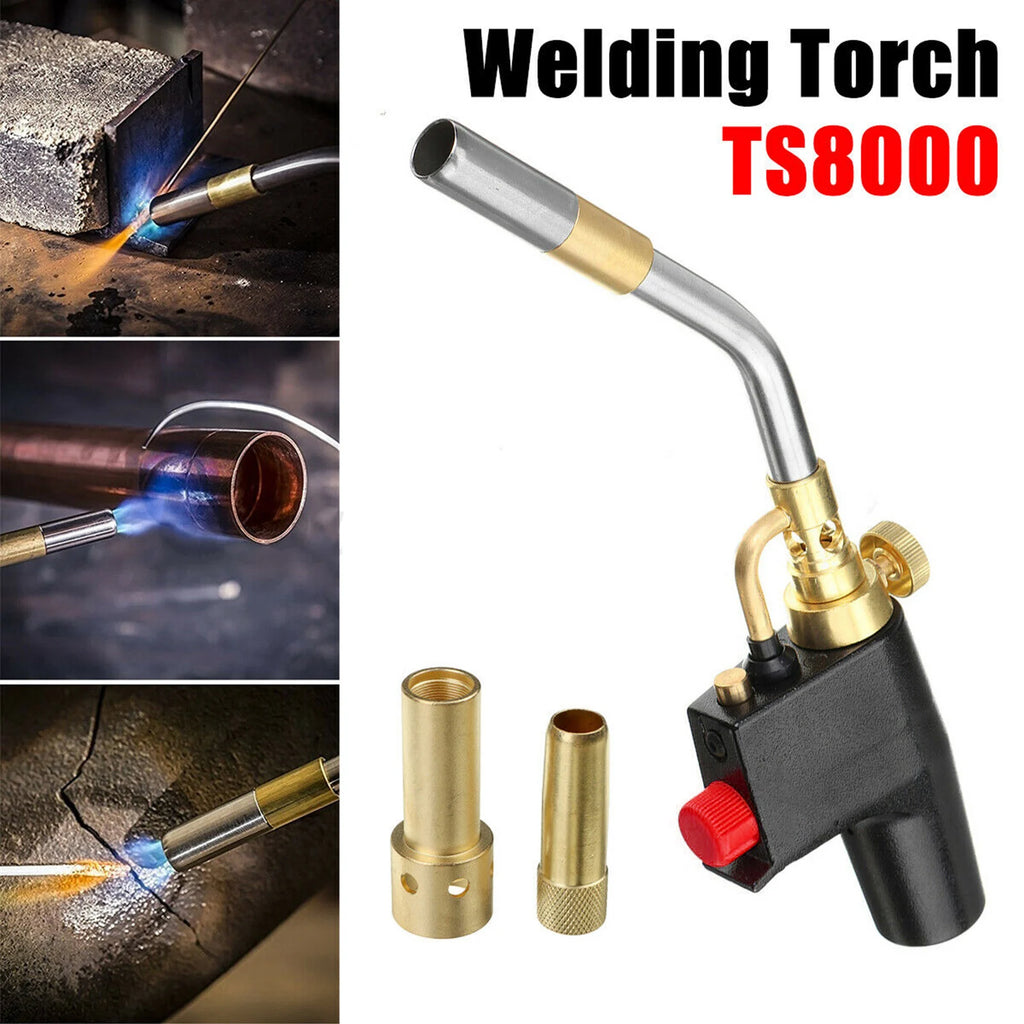 Welding Torch Adjustable TS8000 Trigger Brass Mapp Gas Torch High Propane Adjustable Oasis Select