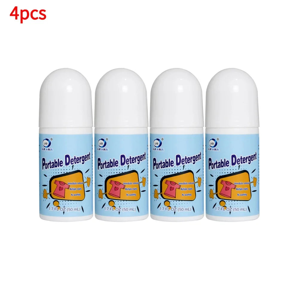Clothes Stain Removal Rolling Ball Portable Stain Cleaning Detergent Decontamination Pen Powerful Dust Cleaner Remover Oasis Select 4pcs
