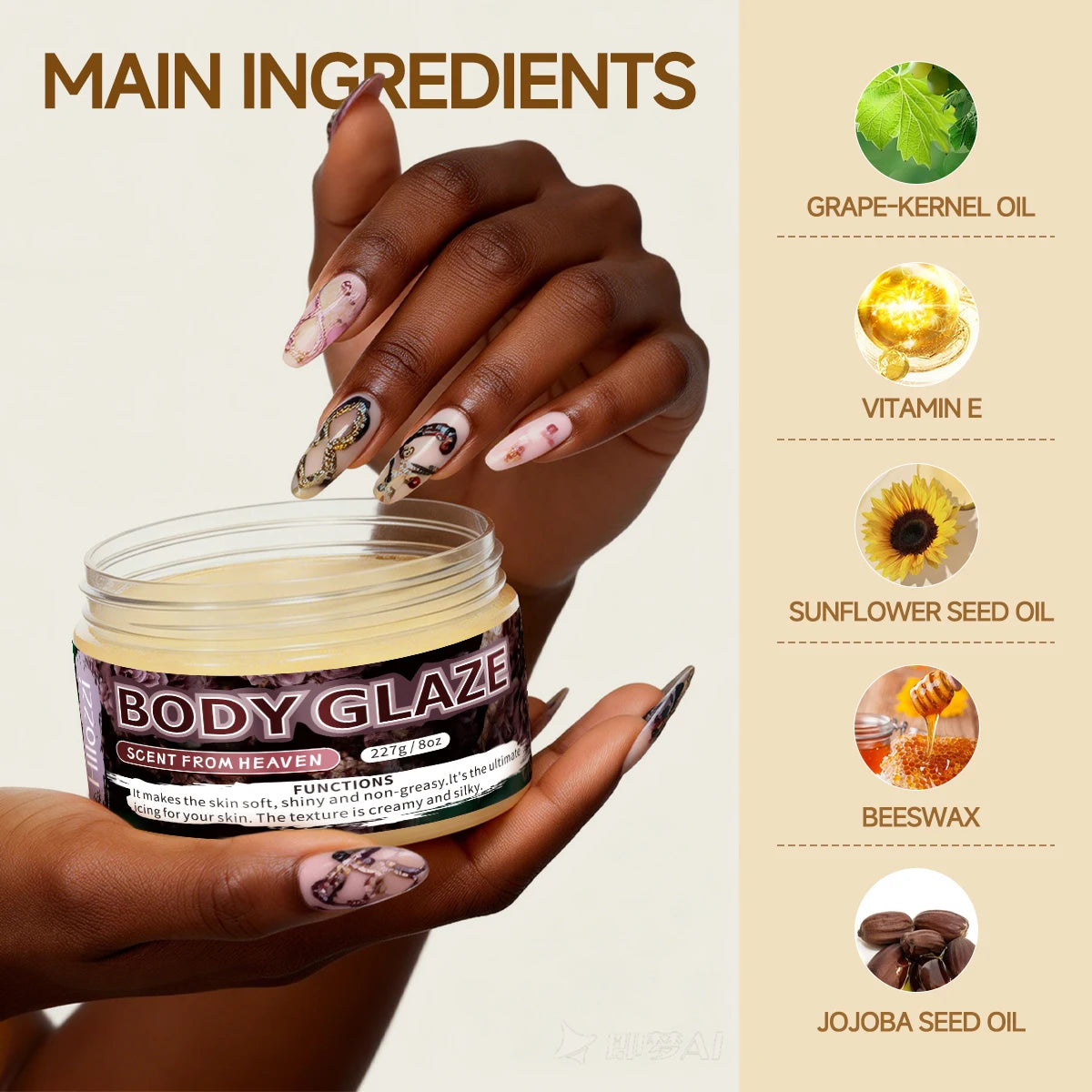 8oz 2oz Body Lotion Women's Fragrance Moisturizes, Protects, and Repai Brighten skin Boost radiance make the skin appear lighter Oasis Select