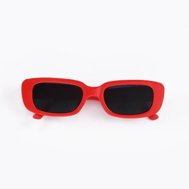 New Small Sunglasses Women Men Trendy Vintage Brand Designer Hip Hop Square Green Sun Glasses Female Eyewear Oasis Select red black