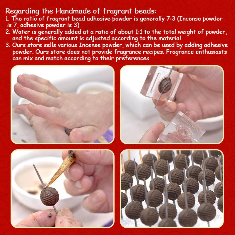 4Set Fragrant Bead Molds Handmade DIY Fragrant Clay Double-sided Pressing Method Hand Bracelet Decor Tools Fragrant Clay Molds Oasis Select