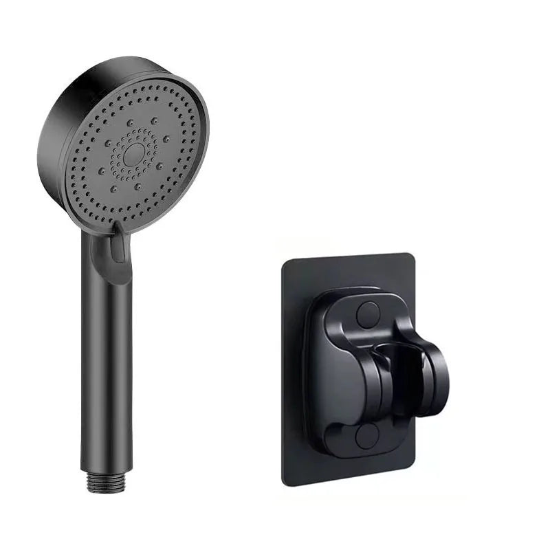 Showerhead bathroom portable heads showers showerhead common interface replete for shower accessories five modes multi color Oasis Select Black B suit A