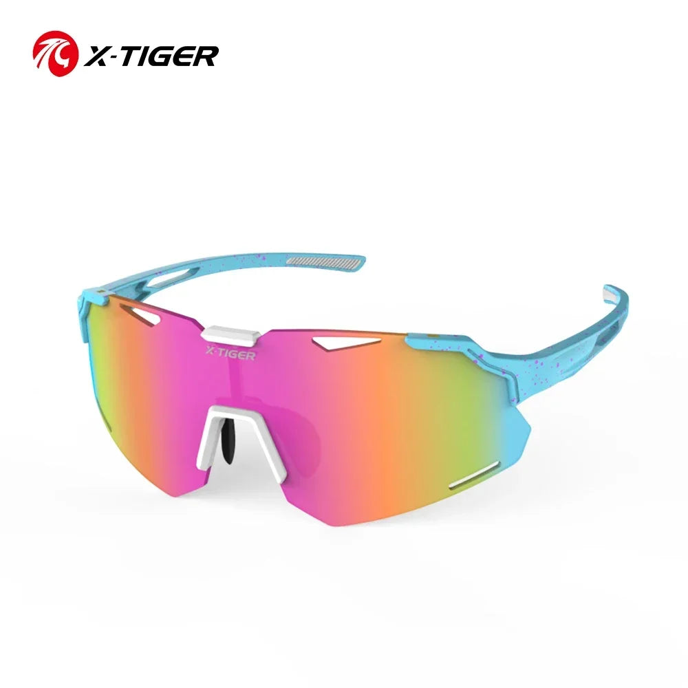 X-TIGER Children's Cycling Glasses UV400 Protection TR90 Ultralight MTB Bike Outdoor Sports Sunglasses Windproof Sun Visor Oasis Select X-CYJ-MSD08 MULTI