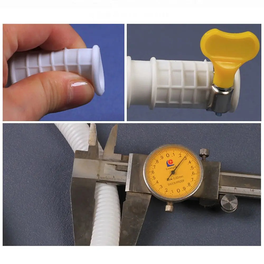 Flexible PP Drain Hose Pipe – Stretchable White Plumbing Tube