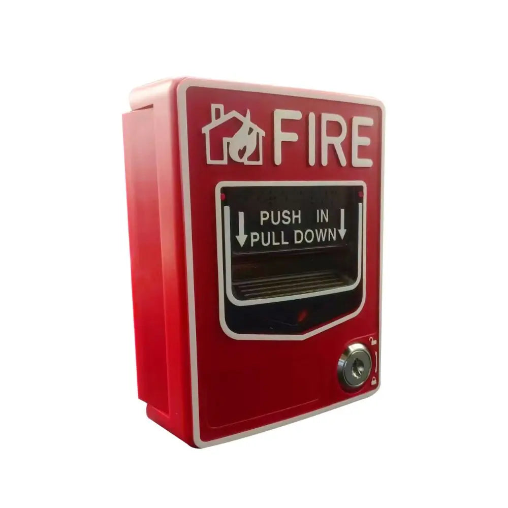 Sturdy Hard Casing Conventional Manual Alarm Call Point Prominent Red Outer Shell Emergency Triggering Pushbutton Oasis Select