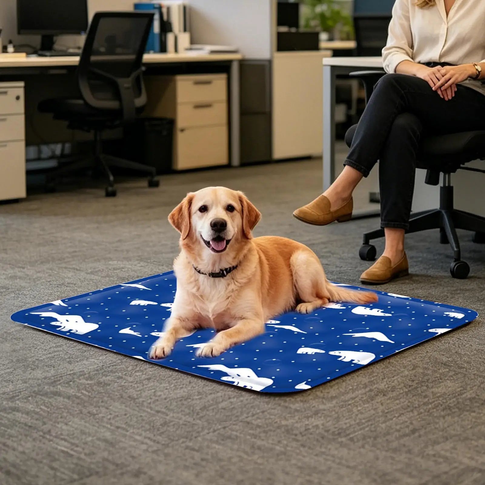 Summer Mat Pet Cooling Ice Blanket Mat Moisture Proof Dog Floor Sofa Cushion Skin Friendly Cat Sleep Breathable Pet Bed Covers Oasis Select