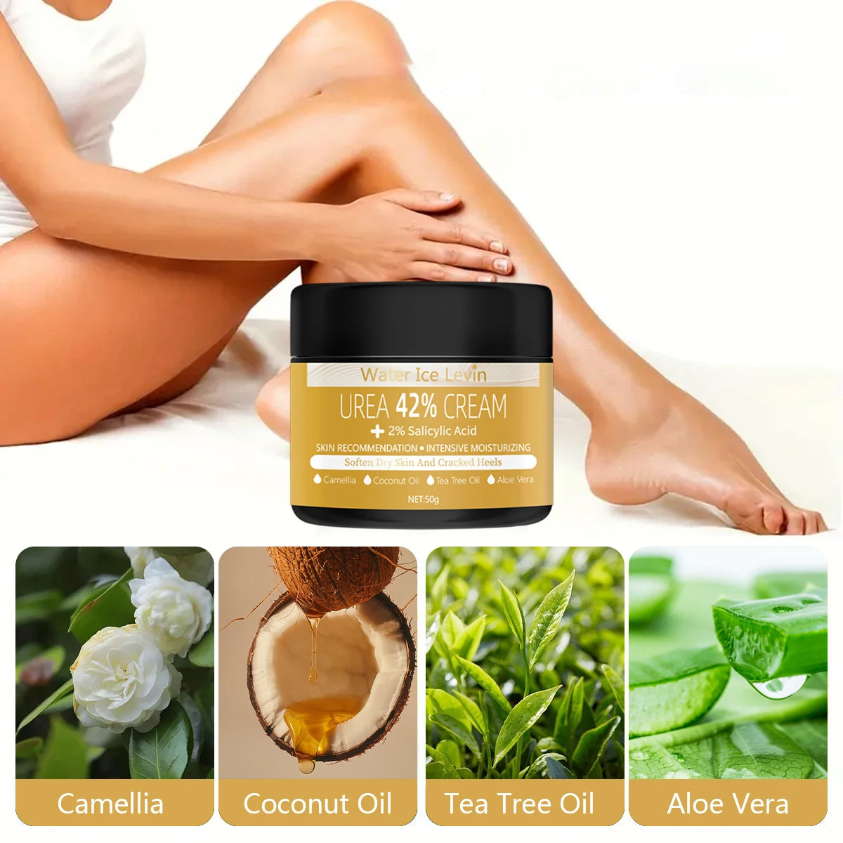 42% Urea Foot Cream – Salicylic Acid, Coconut & Tea Tree Oil Foot Cream Oasis Select