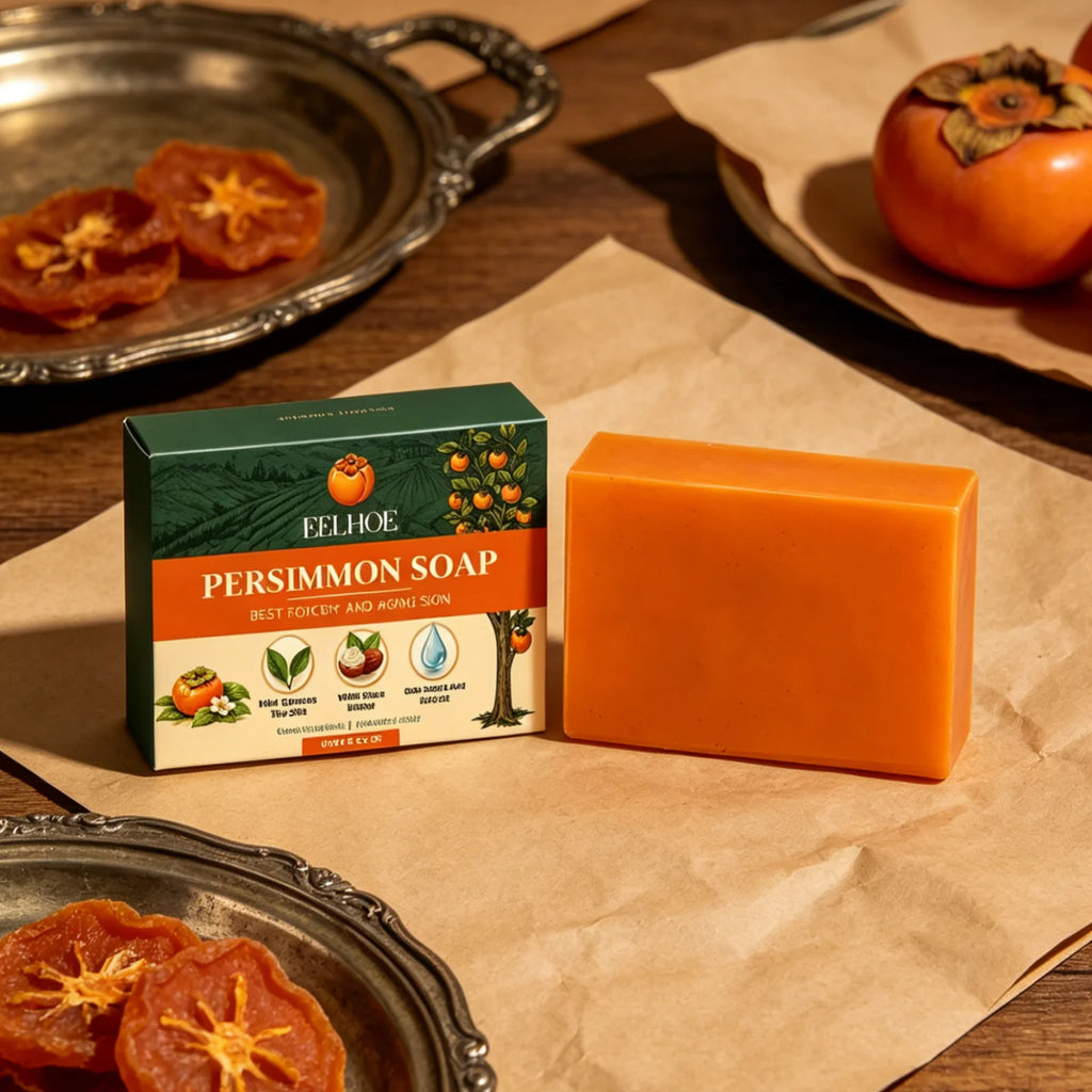 EELHOE Persimmon Soap Bar – Exfoliating, Deodorant & Moisturizing Exfoliating Soap Bar Oasis Select