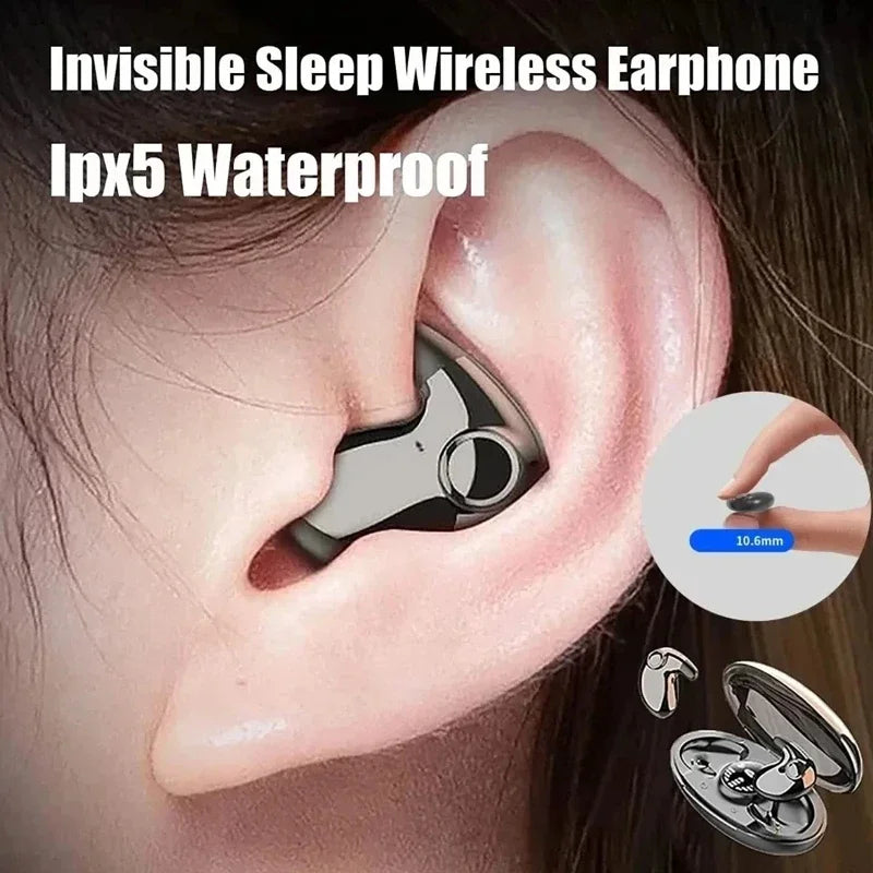 Sleep Invisible Stereo Headset IPX5 Waterproof Wireless Bluetooth Earphone Earbuds with Mic for Phone Bluetooth 5.3 Headphones Oasis Select