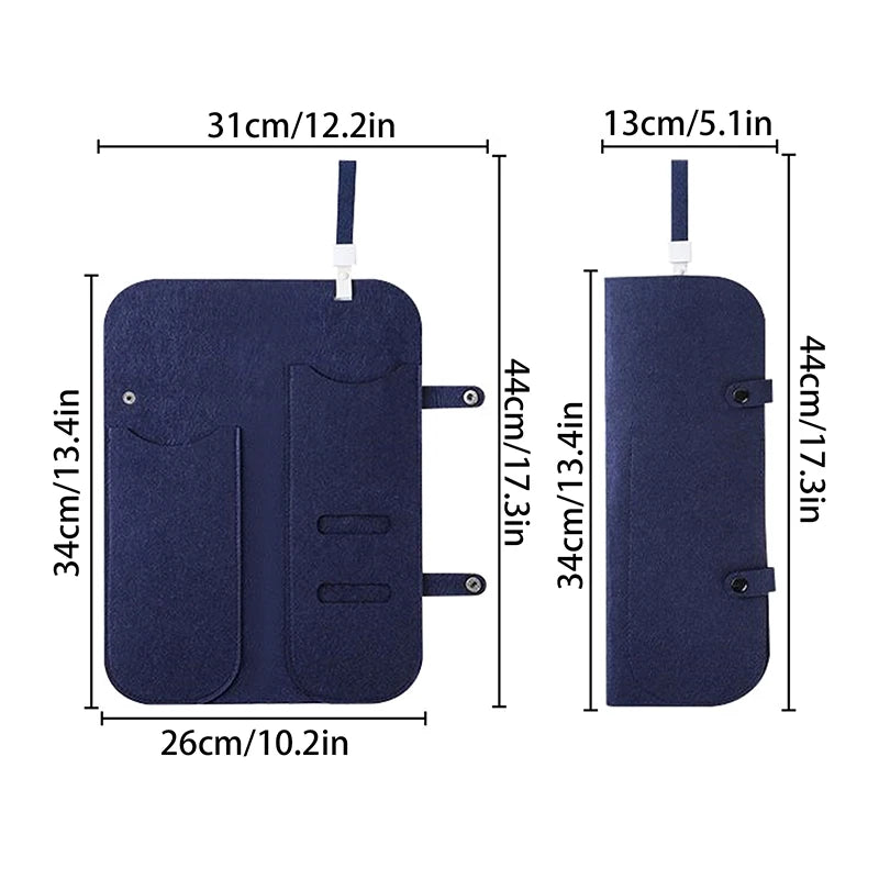 SU Hair Curling Iron Storage Bag Travel Felt Hair Straightener Storage Bag Flat Iron Organizer Pouch Curling Iron Insulation Mat Oasis Select Blue