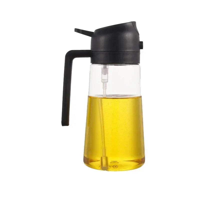 Olive Spray Dispenser Oil Dispenser Bottle for One Kitchen Oil Spray Oil Polisher Bottle Kitchen Storage for Camping Bbq Baking Oasis Select Black-500ml-Plastic