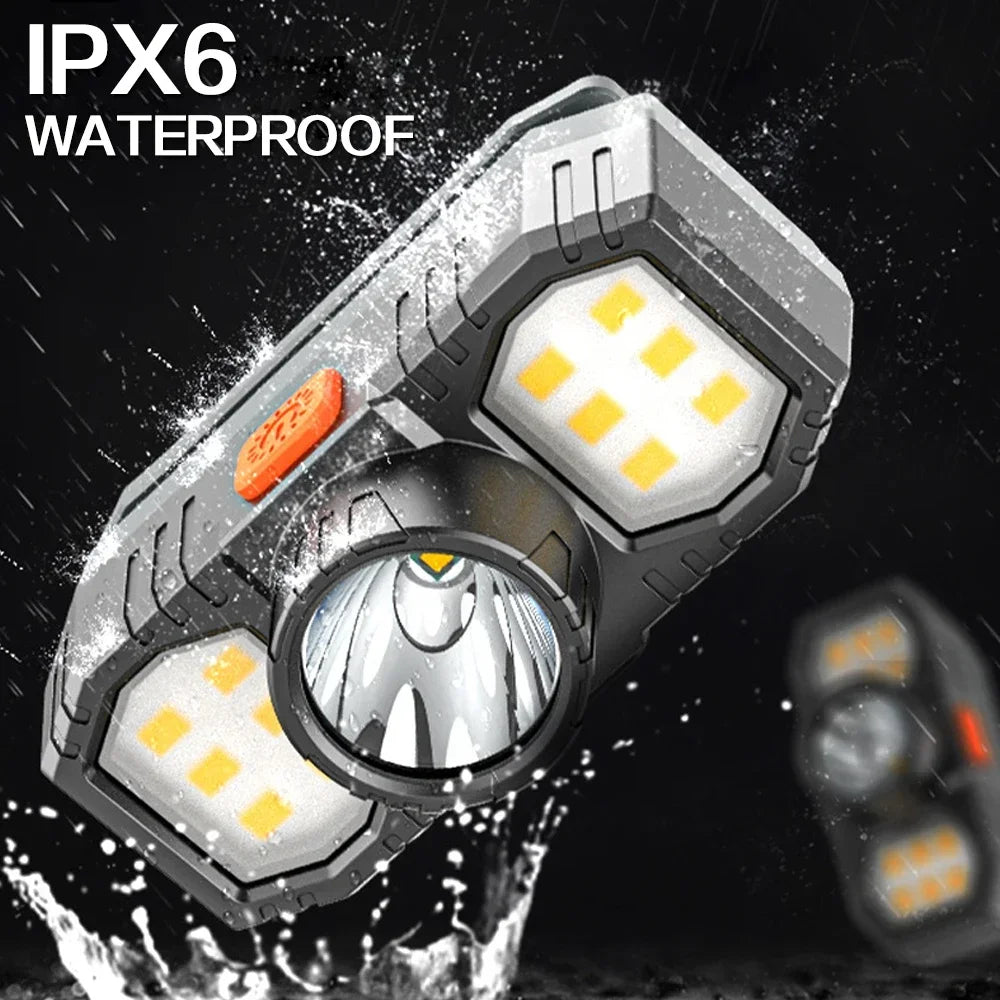 New LED Headlight COB Mini Portable USB Rechargeable Waterproof Fishing Work Light Outdoor Long Shot Head Mounted Torch Oasis Select