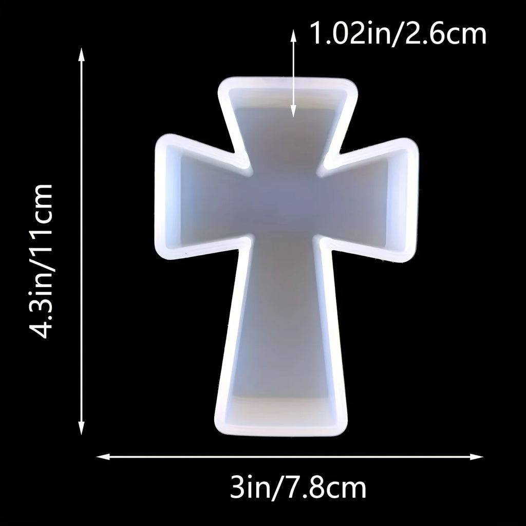 Cross silicone mold, suitable for making candles, soap, plaster, epoxy resin products, very suitable for handmade DIY production Oasis Select