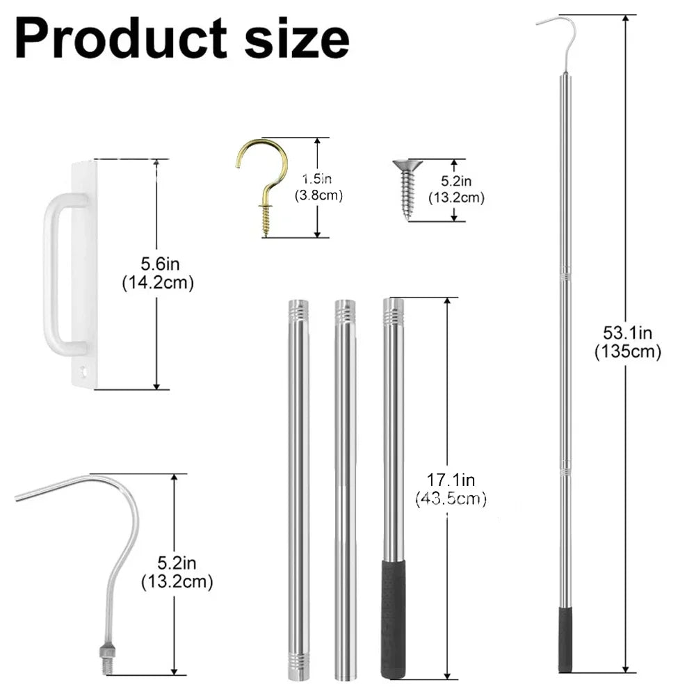 Ladder Pull-down System Kit Parts For Operating Your Attic Ladder For Home Improvement Projects Home Improvement Hardware Oasis Select