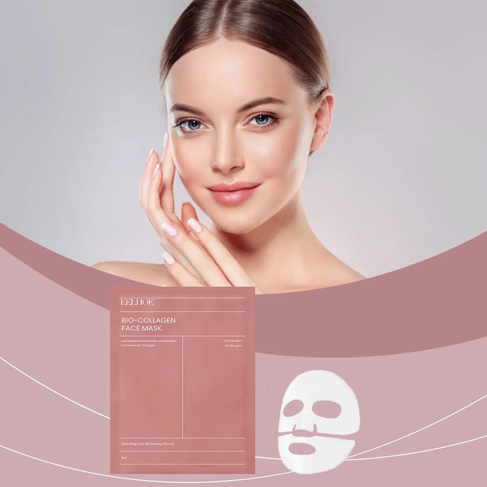 Bio Collagen Face Mask3/ 5/10pcs, Deep Hydrating, Pore Minimizing, Moisturizing Overnight Mask for All Skin Types ﻿ Oasis Select