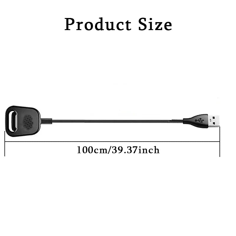 USB Charger Cable for Fitbit Charge 3 & 4 – Dock Adapter Fitness Tracker Charger Oasis Select