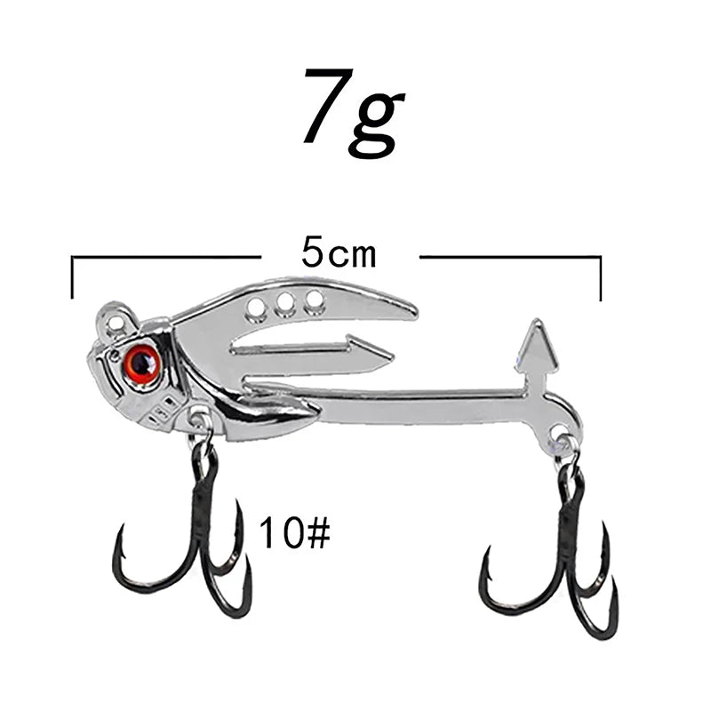 3D Metal VIB Fishing Lure Long Casting Artificial Hard Bait Universal Freshwater Saltwater Angling Tackle@#X Oasis Select 7g