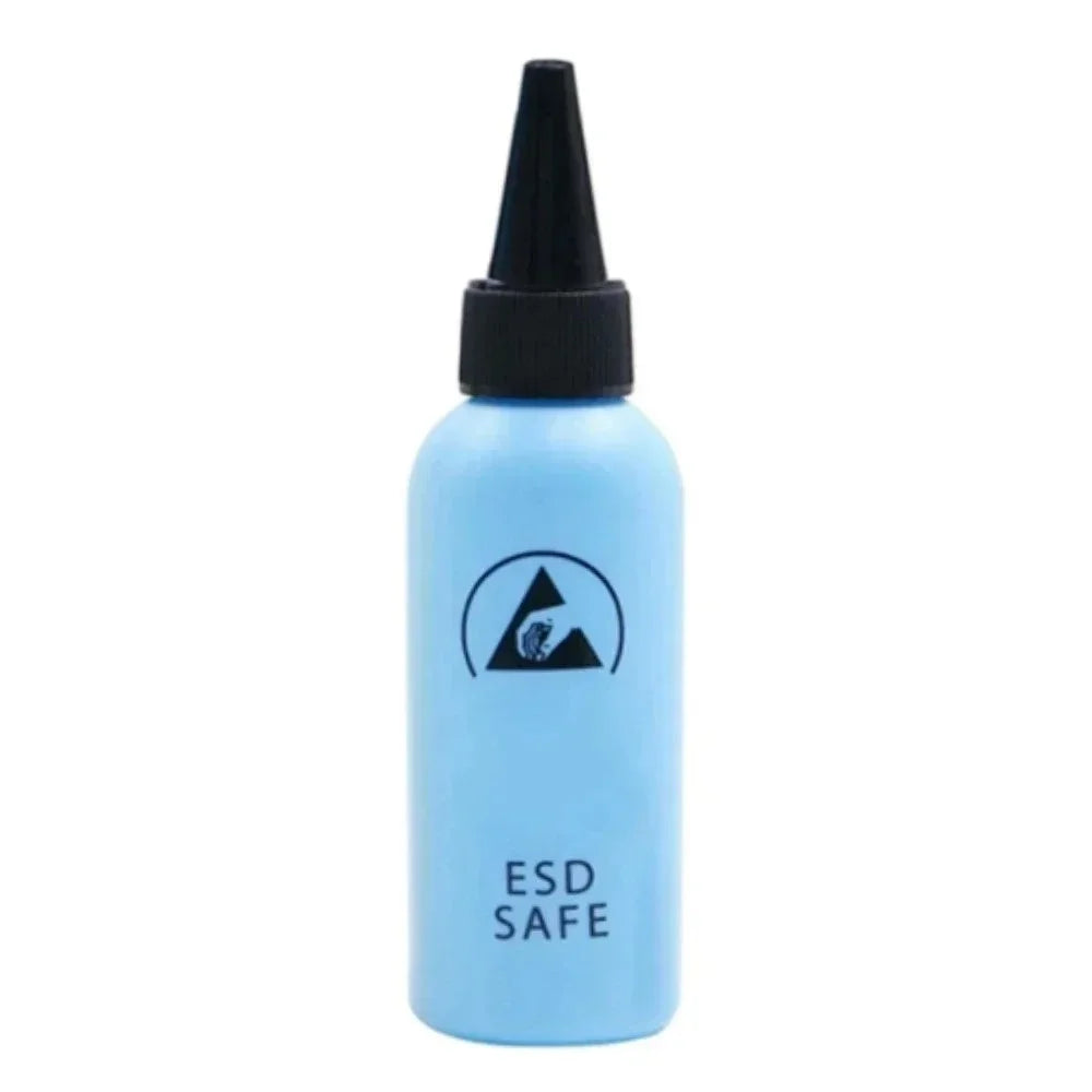 Anti-static Solvent Bottle Plastic Liquid Alcohol Bottle Rosin Washing Plate Adhesive Bottle with Dispensing Needle Repair Tool Oasis Select Blue 60ml