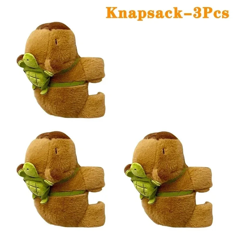 1-10PCS Snap Circle Kapybara Wrist Accessory Doll Doll Water Dolphin Cute Plush Toys Curtains Bicycle Car Party Decorations Oasis Select Knapsack-3PCS