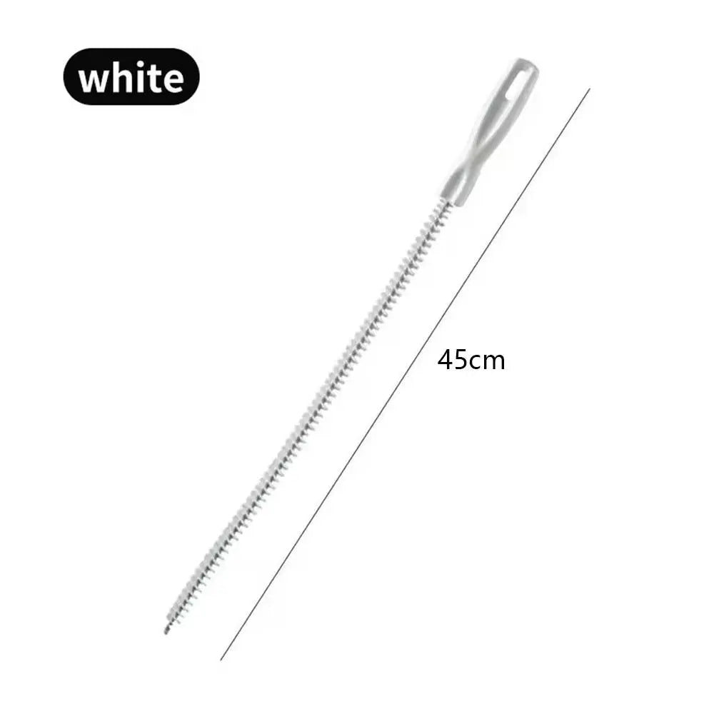 Household Cleaning Nylon Sewer Cleaning Brush Flexible Metal Sewer Pipeline Cleaning Tools Extended Kitchen Sink Brush Oasis Select 45cm