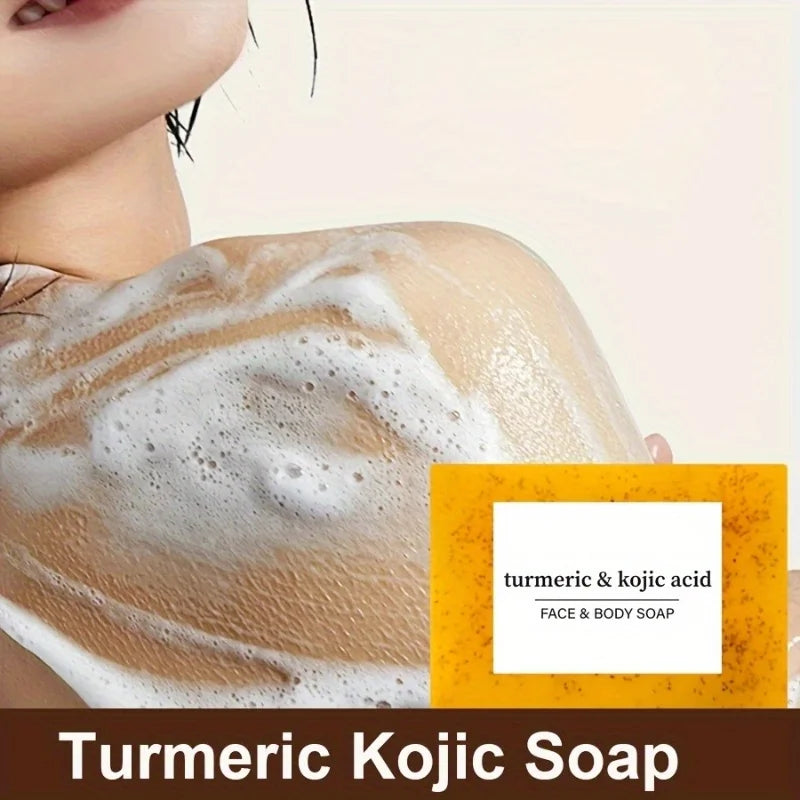 Block packed turmeric and citric acid soap, rich in shea butter and turmeric, gentle for cleansing, bathing, hand washing Oasis Select