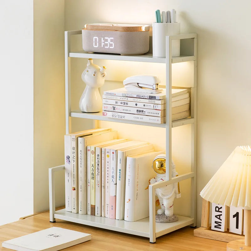 Bookshelf Simple desk shelf Children's combination book Desktop storage Student dormitory small bookcase Simple and modern Oasis Select