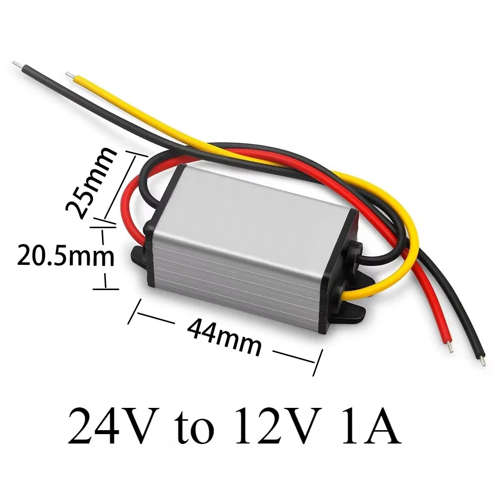 24V to 12V 1A-10A Step Down Converter Adaptive DC to DC Buck Converter Transformer Module Regulator Car Power Supply Module Oasis Select 24V to 12V 1A 24V 12V