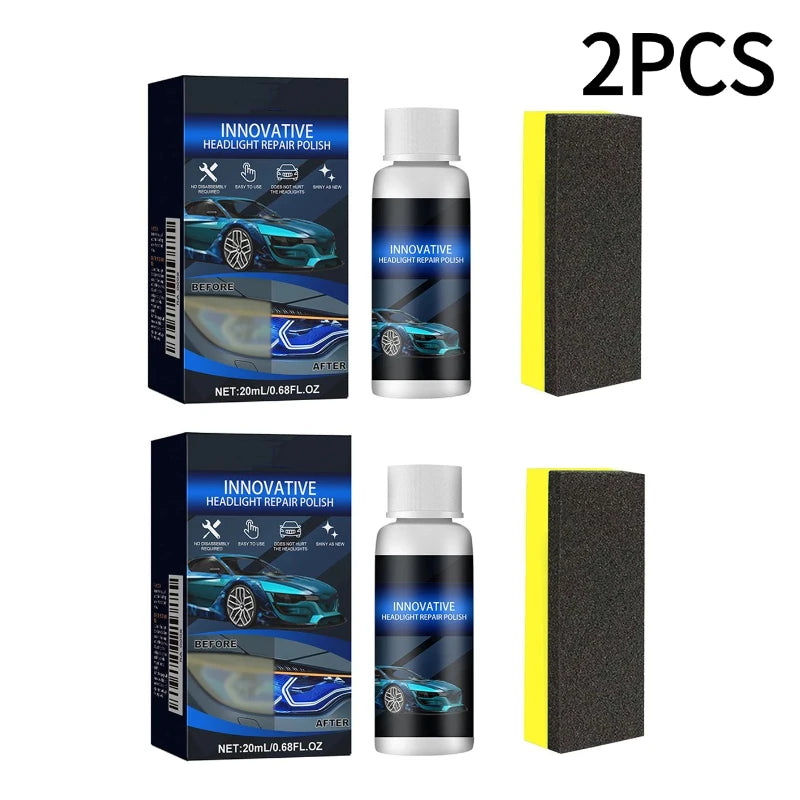 Car Headlight Polish & Restoration Kit – Remove Oxidation